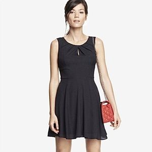 Express Black Keyhole Dress
